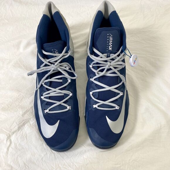 Nike Air Max Audacity 2016 Men\'s Basketball Shoes Blue White Grey Size US 21 main image 8